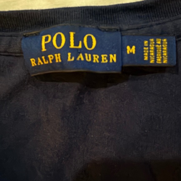 Polo Ralph Lauren Womens V-Neck T-Shirt Bundle 3 Pack Navy Purple Mint Size M - Picture 4 of 8